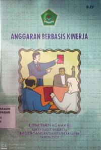 Image of Anggaran Berbasis Kinerja
